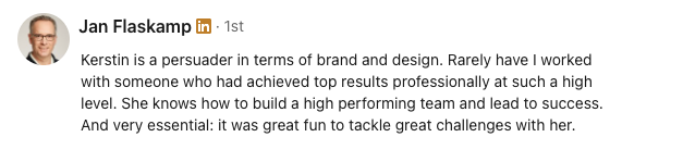 Recommendation by Jan Flaskamp